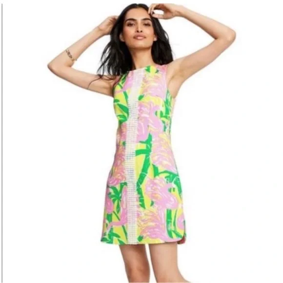 NWT. Lilly Pulitzer for Target Fan Dance Shift Dress. 4. - Picture 1 of 12